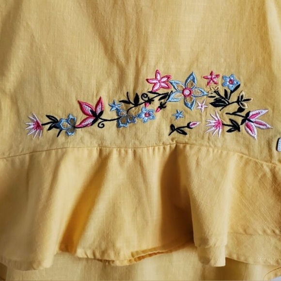 7 for All Mankind, infant embroidered linen tank. 18 months - Picture 1 of 6